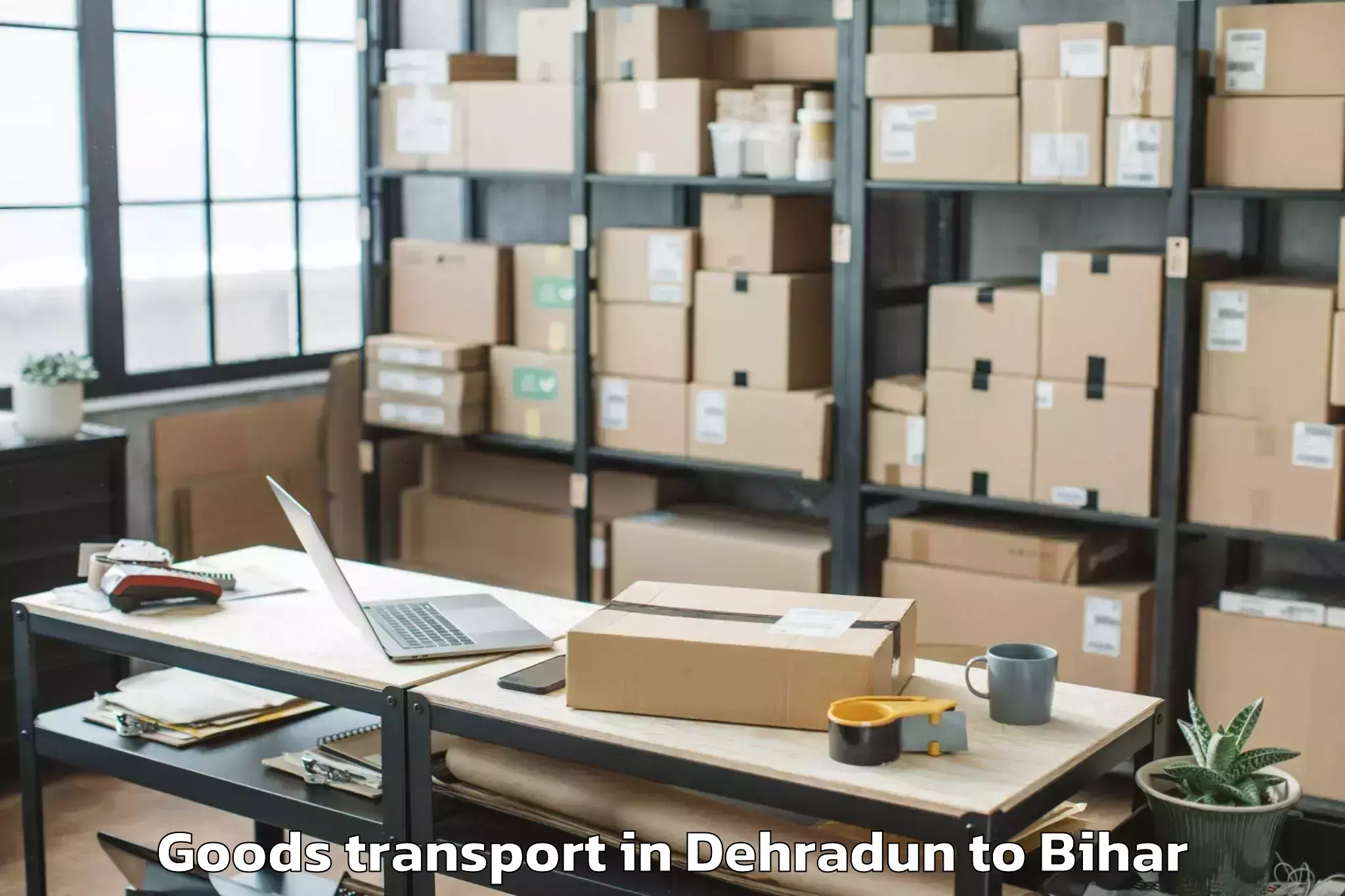 Book Dehradun to Chanakya National Law Universi Goods Transport